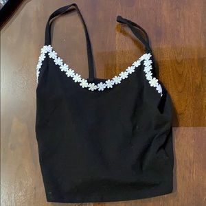 black daisy top